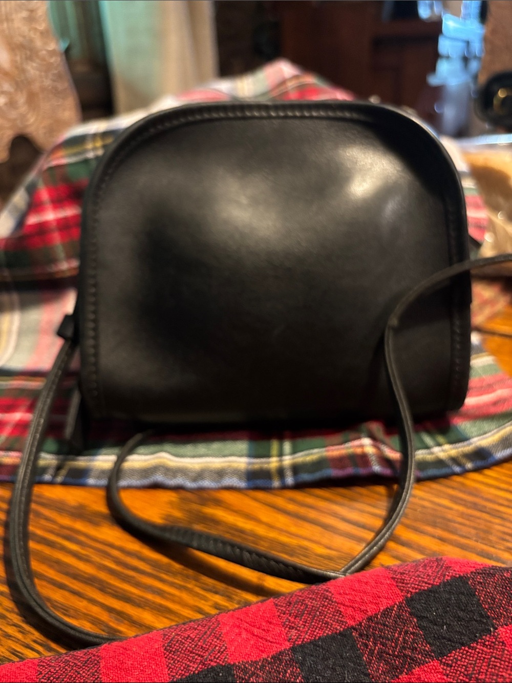 Coach Black Leather Crossbody Bag
